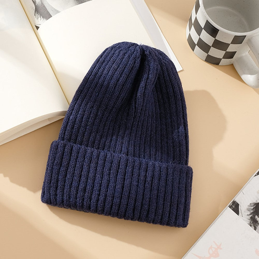 DMZ03 Winter Warm Hats for Adults Warm Knit Beanie Hat Polyacrylic Fiber Unisex Soft Hat