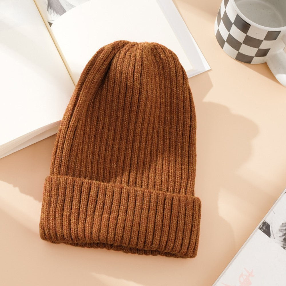 DMZ03 Winter Warm Hats for Adults Warm Knit Beanie Hat Polyacrylic Fiber Unisex Soft Hat
