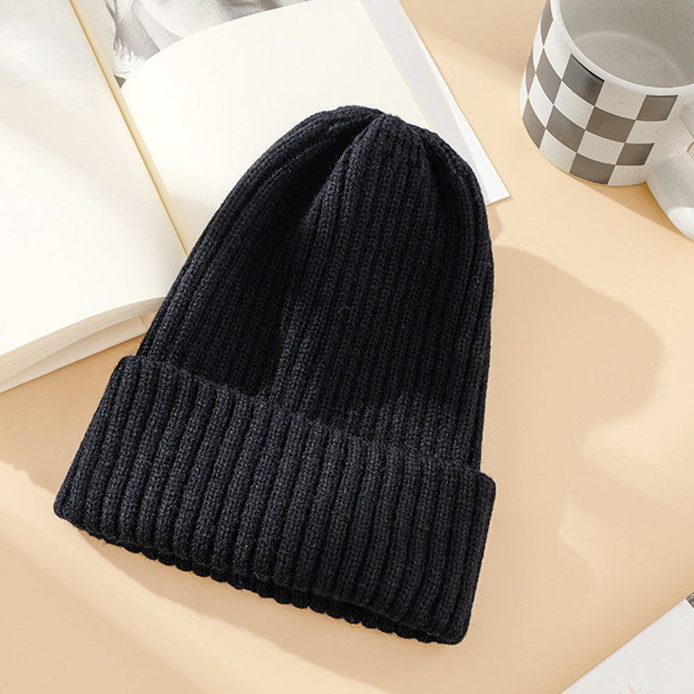 DMZ03 Winter Warm Hats for Adults Warm Knit Beanie Hat Polyacrylic Fiber Unisex Soft Hat
