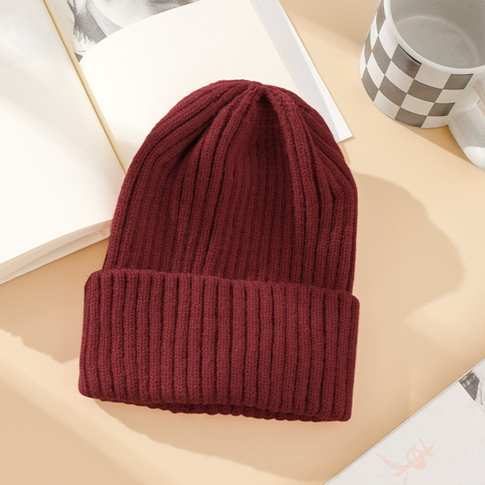 DMZ03 Winter Warm Hats for Adults Warm Knit Beanie Hat Polyacrylic Fiber Unisex Soft Hat