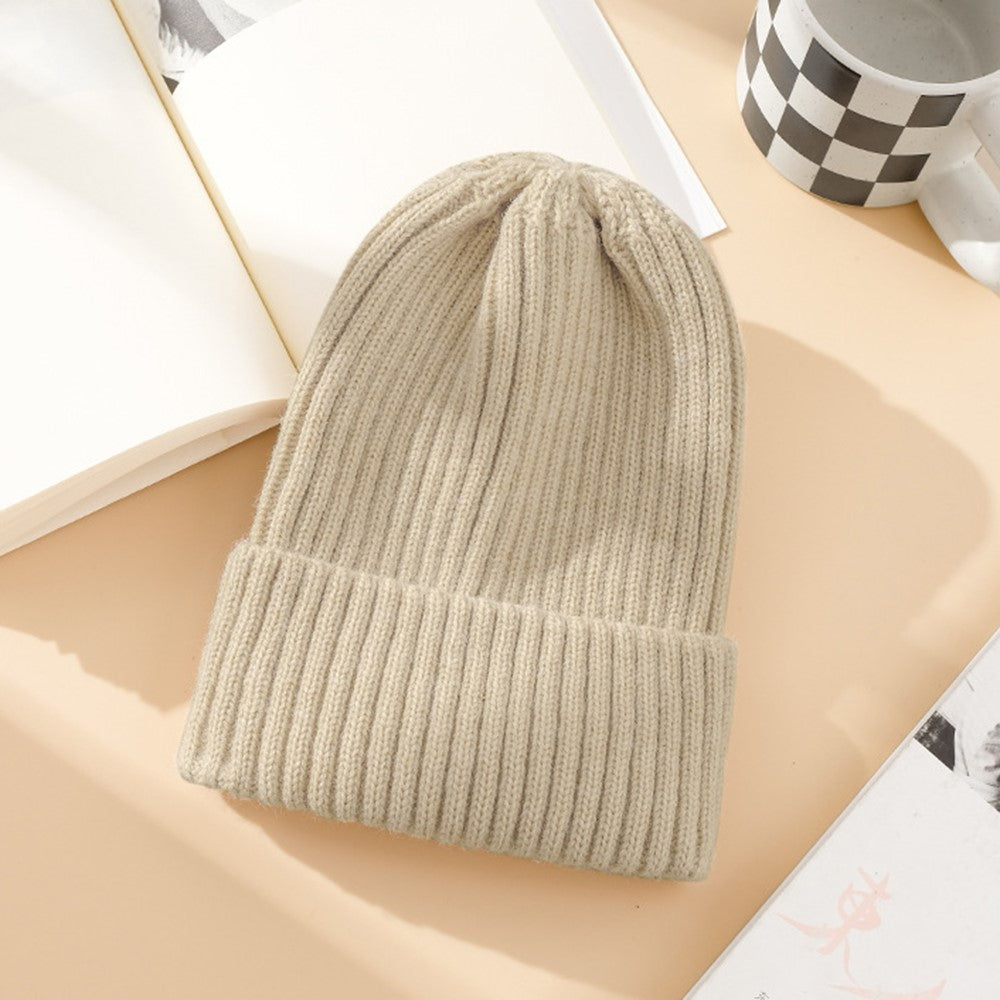 DMZ03 Winter Warm Hats for Adults Warm Knit Beanie Hat Polyacrylic Fiber Unisex Soft Hat