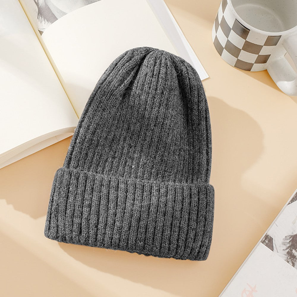 DMZ03 Winter Warm Hats for Adults Warm Knit Beanie Hat Polyacrylic Fiber Unisex Soft Hat