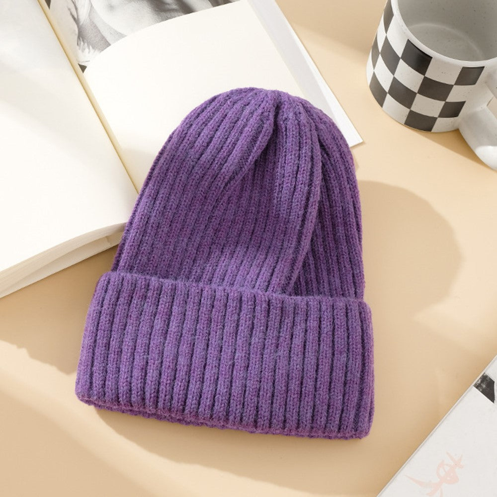 DMZ03 Winter Warm Hats for Adults Warm Knit Beanie Hat Polyacrylic Fiber Unisex Soft Hat