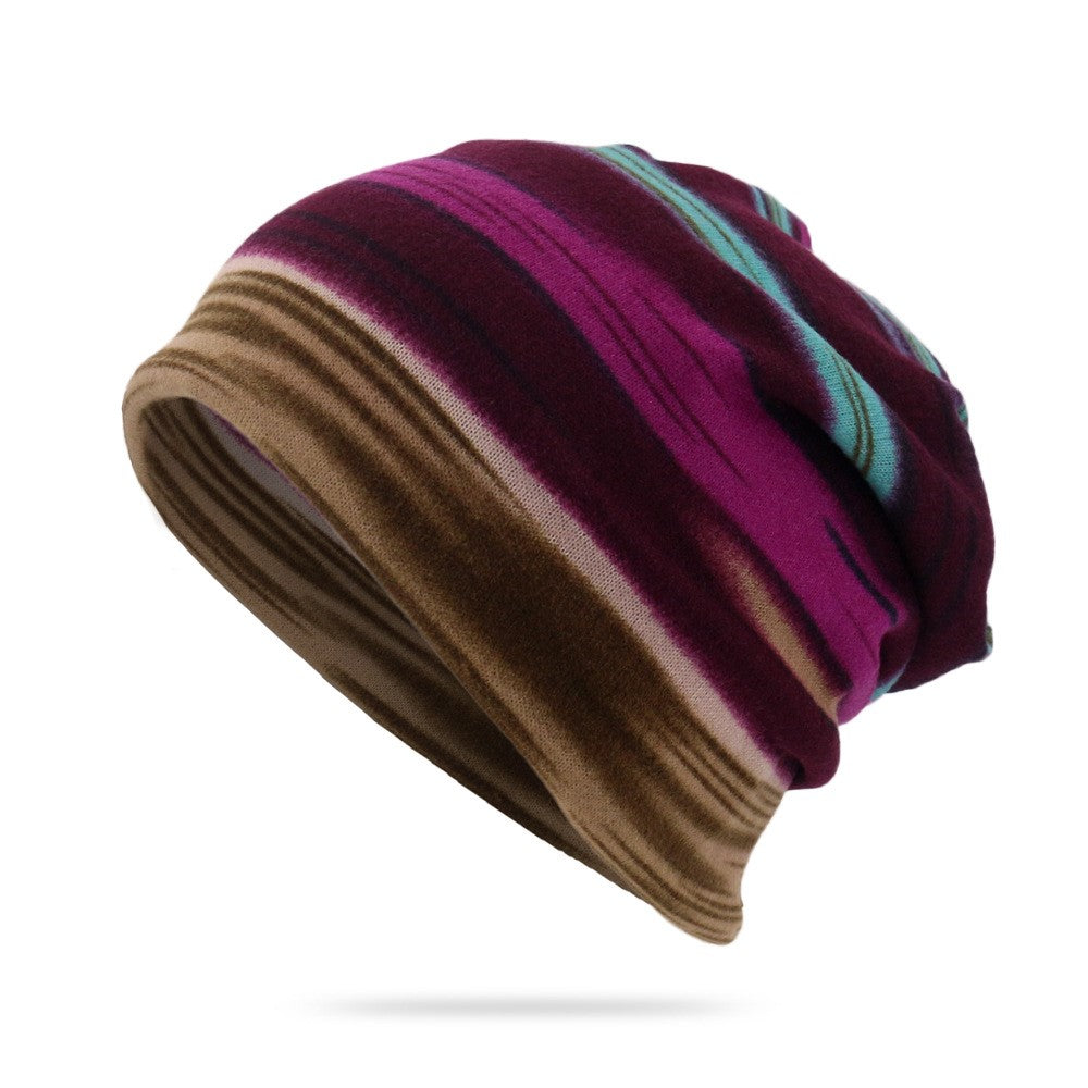 DRNM003 Multifunction Beanie Hat Scarf Soft Stretch Polyester Sweat Headband Cap Hat for Men, Women