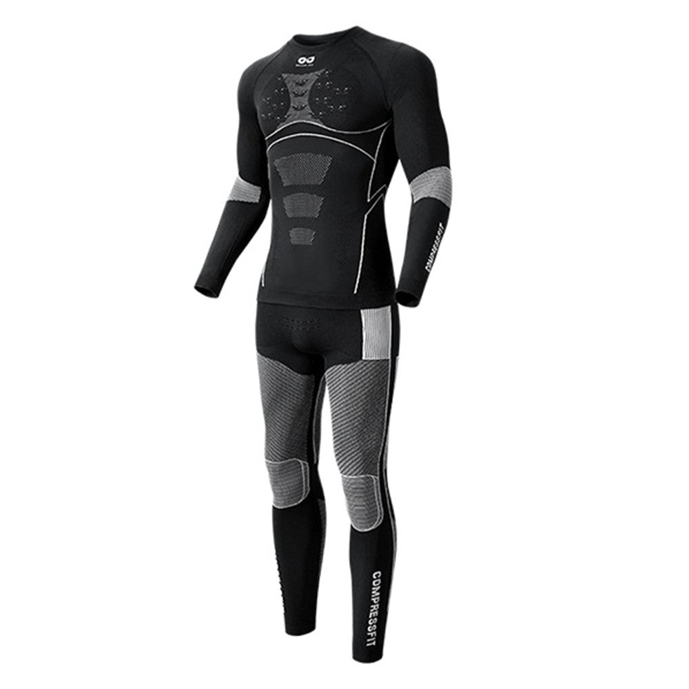 GOLOVEJOY SGY05 Outdoor Ski Quick Drying Long Sleeve Top Pants Winter Compression Clothing Set