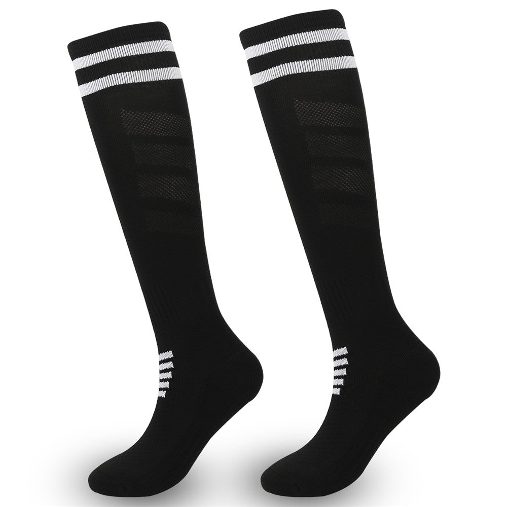 A5139 1 Pair Soccer Socks Striped Design Football High Tube Sports Socks, Size: S