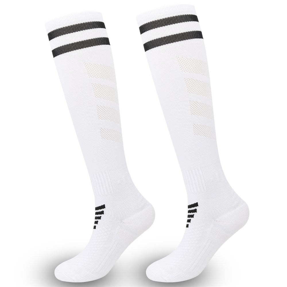 A5139 1 Pair Soccer Socks Striped Design Football High Tube Sports Socks, Size: S