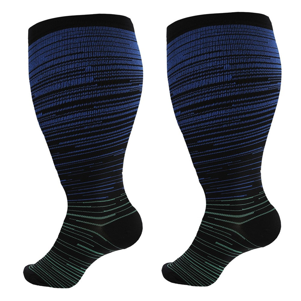 A5141 1 Pair Plus Size Fitness Socks Running Extra Width Socks for Men and Women