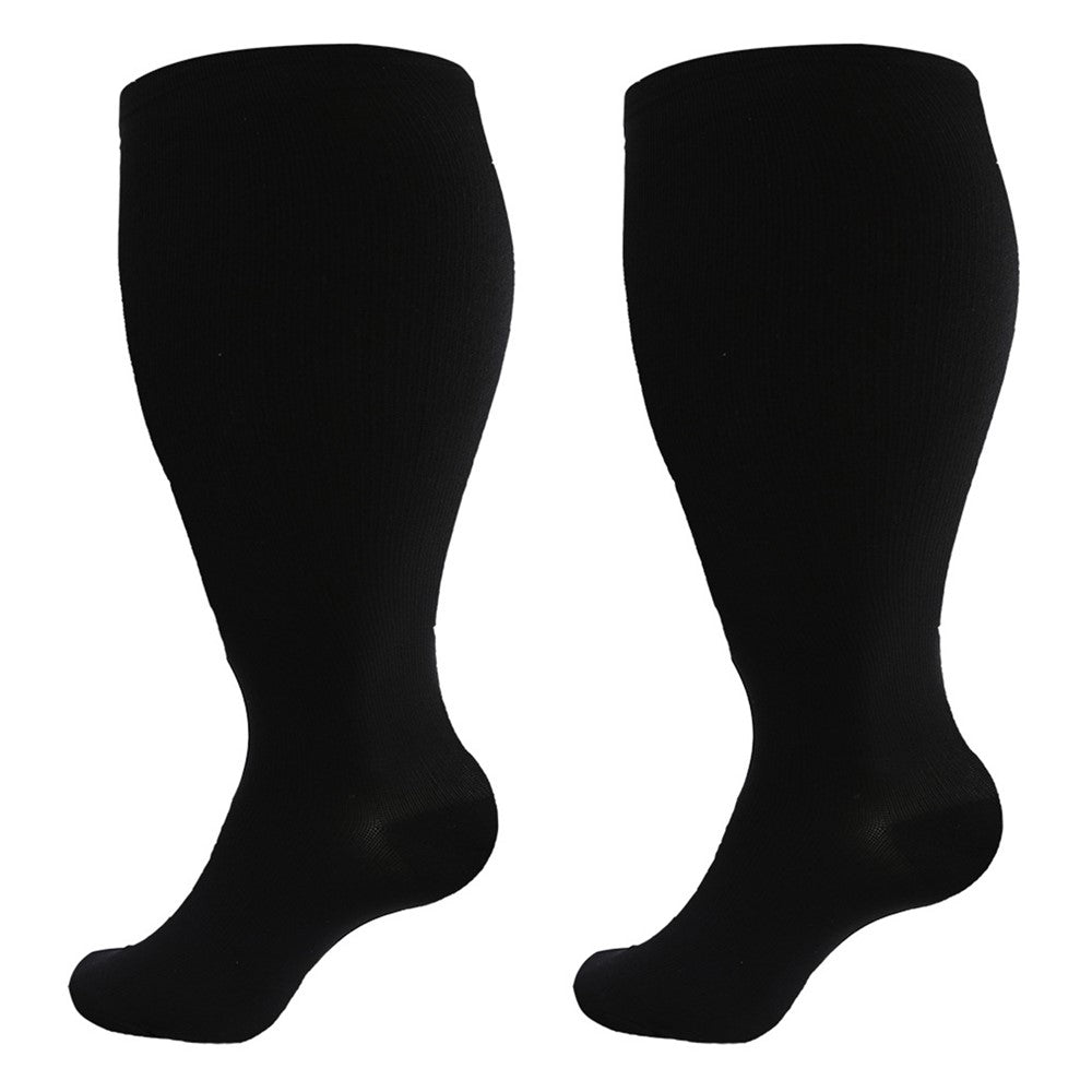 A5141 1 Pair Plus Size Fitness Socks Running Extra Width Socks for Men and Women