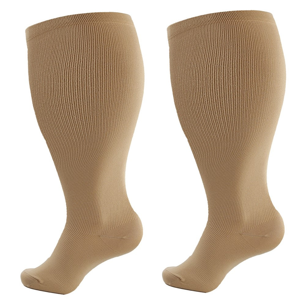 A5141 1 Pair Plus Size Fitness Socks Running Extra Width Socks for Men and Women