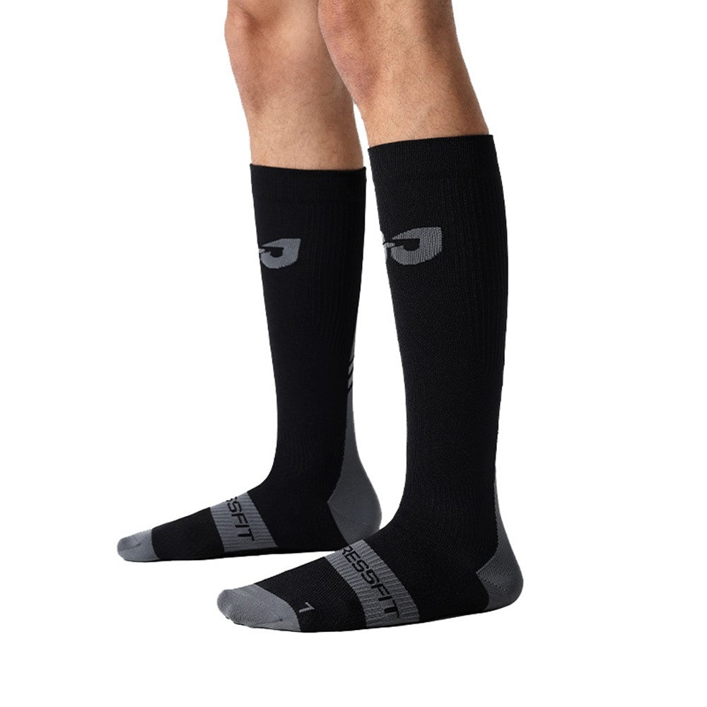 GOLOVEJOY DWZ13 Reflective High Tube Sports Socks Compression Socks for Men Women