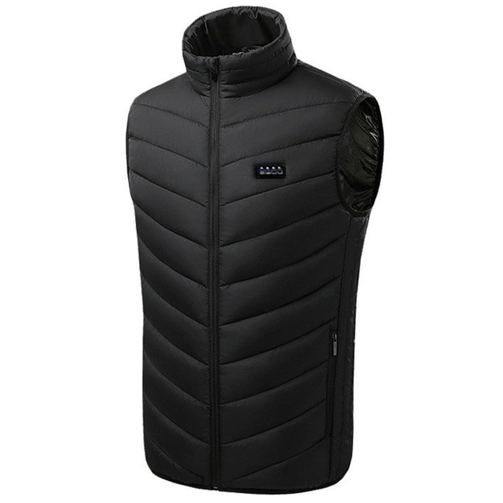 M01 Outdoor Electric Heated Winter Vest Men Women 21 Heating Zones 3-Gear Warm Jacket Without Power Bank