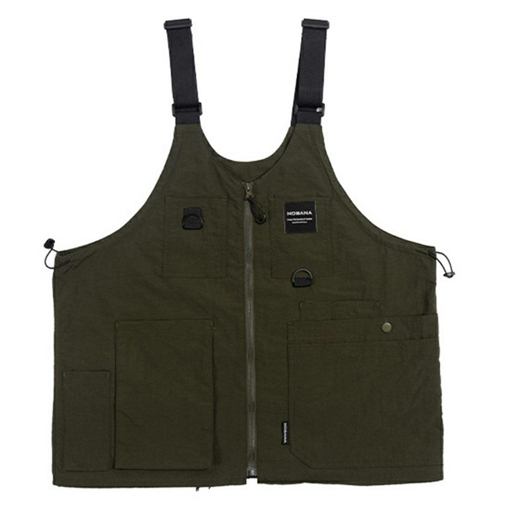 NOBANA Waterproof Polyester Camping Vest Hiking Waistcoat with Multiple Pockets, One Size