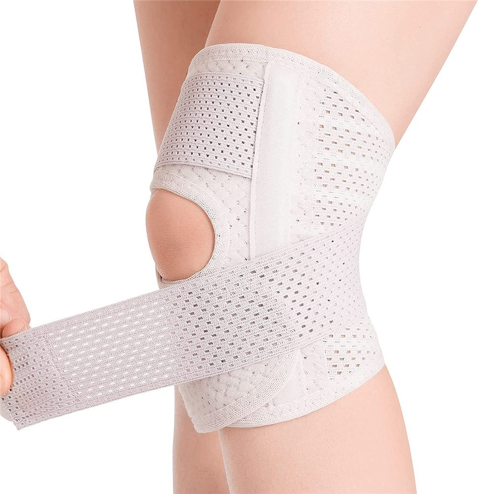 YF-JS020 1 Pair Sports Compression Knee Guard Running Basketball Slim Elastic Knee Brace