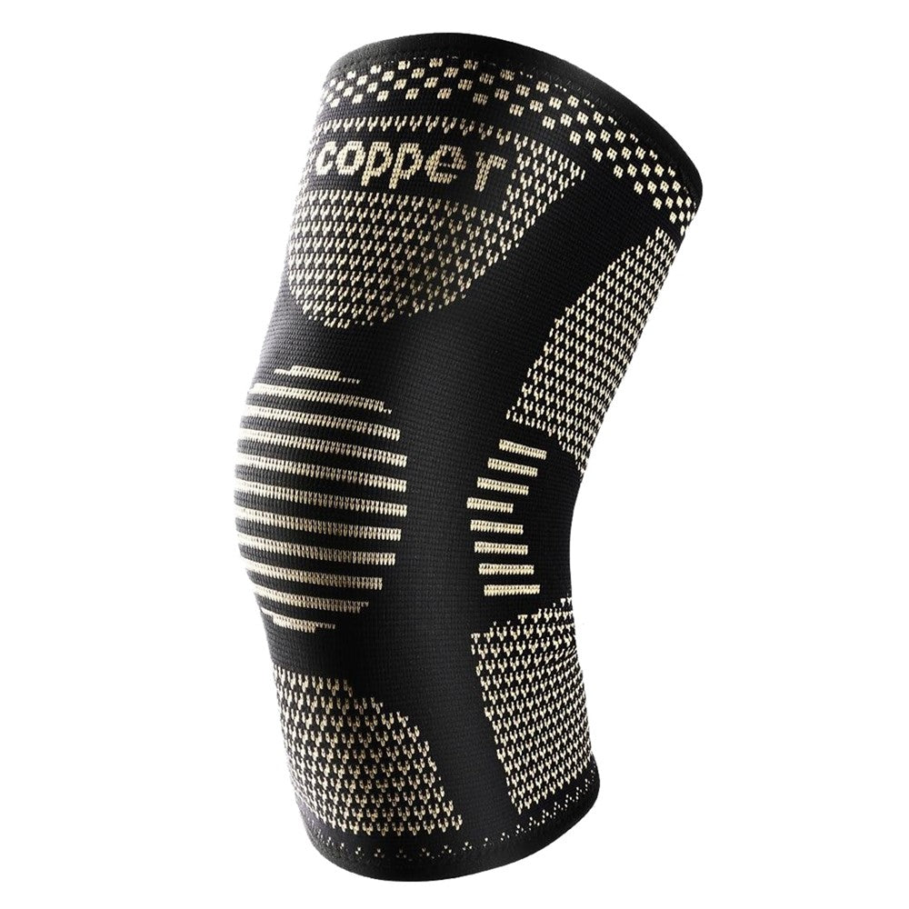 AB120 1PCS Protective Knee Pad Copper Ion Fabric Breathable Leg Sleeve for Badminton Basketball Runing Fitness Injury Care