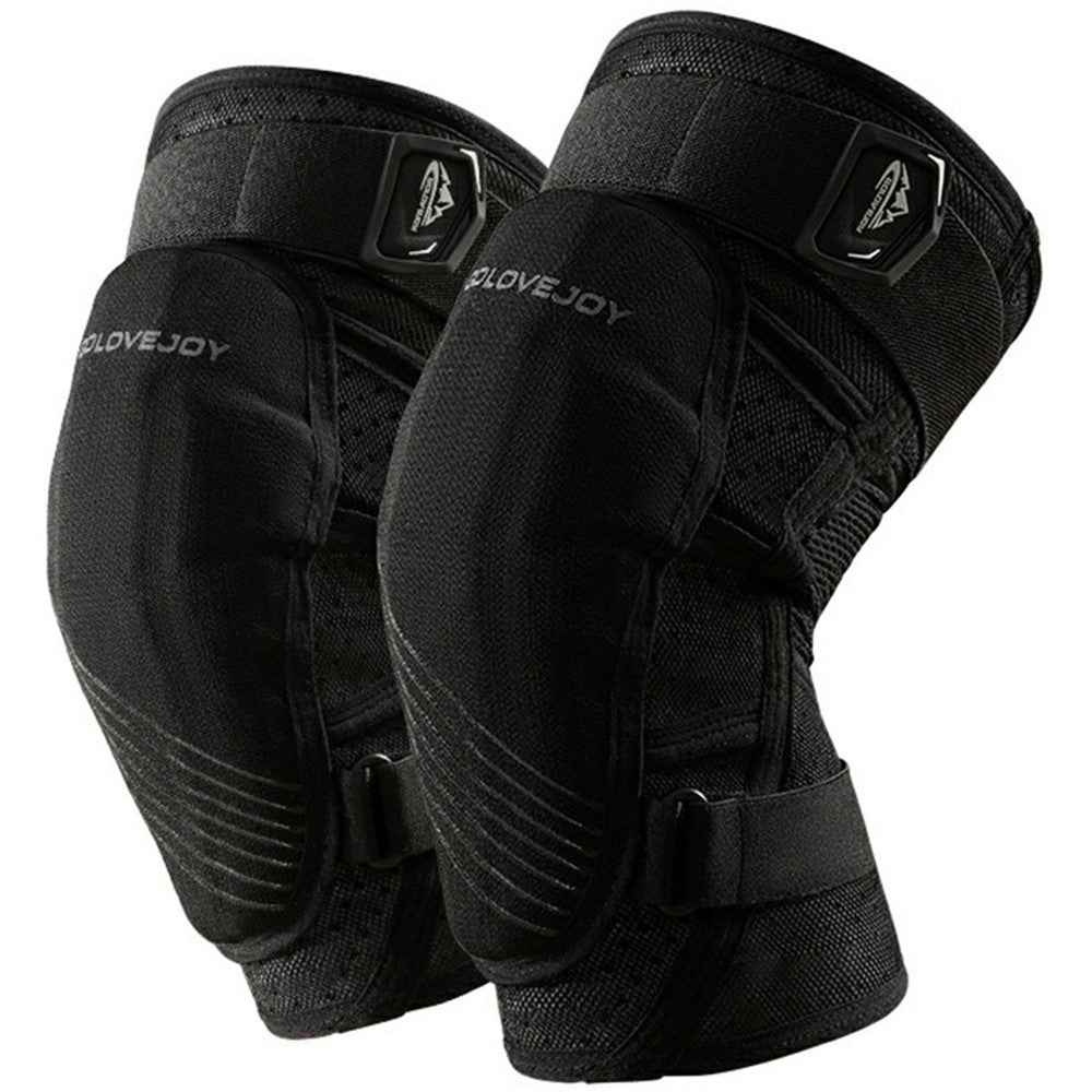 GOLOVEJOY HX37 Knee Brace for Outdoor Skiing Cycling Shock Absorption EVA Knee Protector Size M