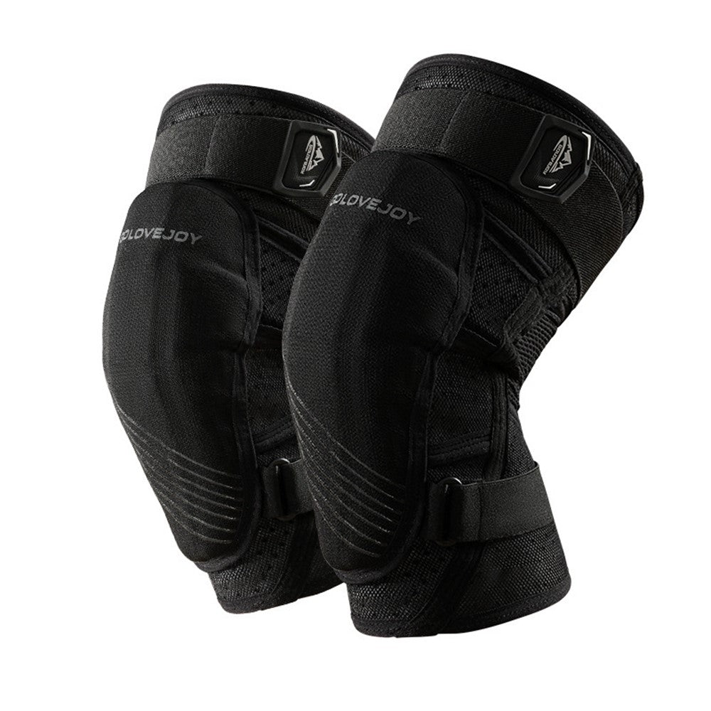 GOLOVEJOY HX37 Knee Brace for Outdoor Skiing Cycling Shock Absorption EVA Knee Protector Size L