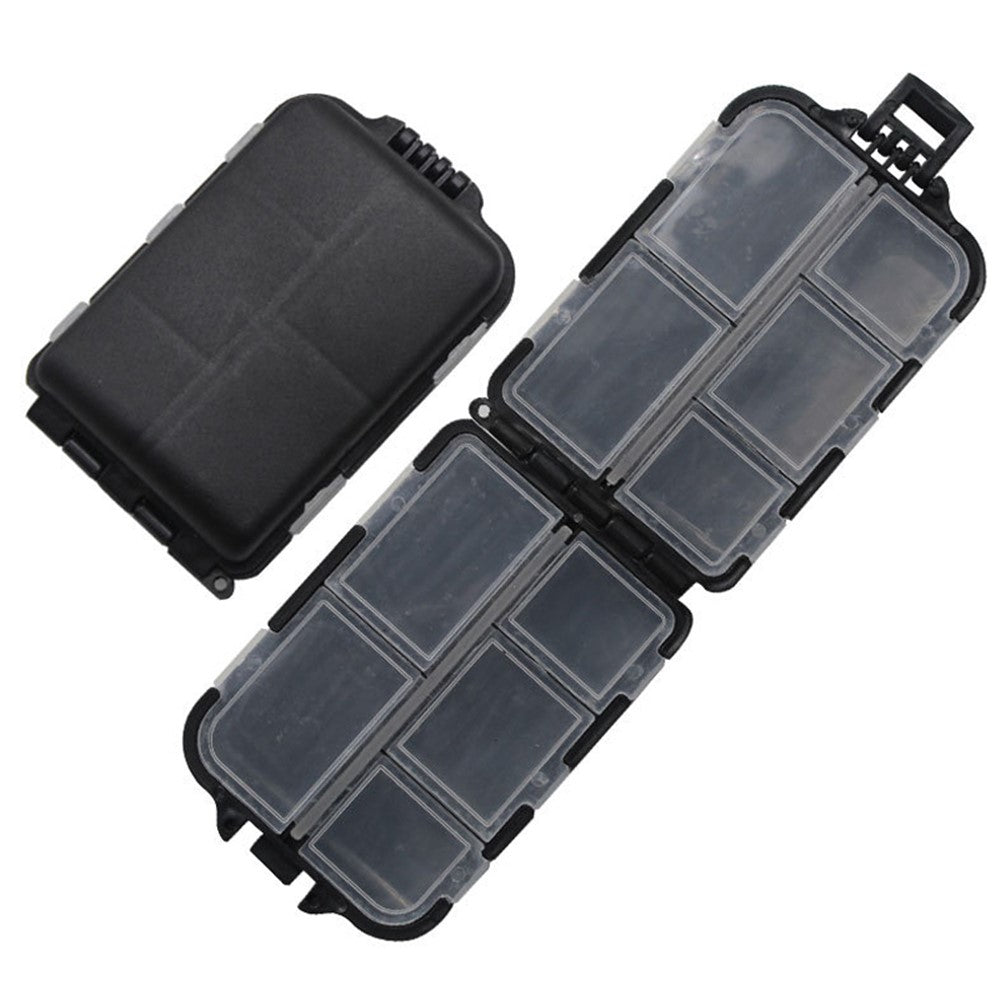 10 Compartments Fishing Lure Box Bait Storage Case Fishing Tackle Storage Tray Hooks Organizer