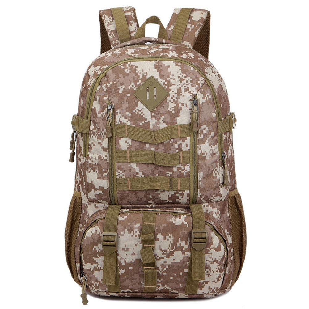 FLAMEHORSE 50L Large Capacity Nylon Backpack Outdoor Hiking Trekking Rucksack