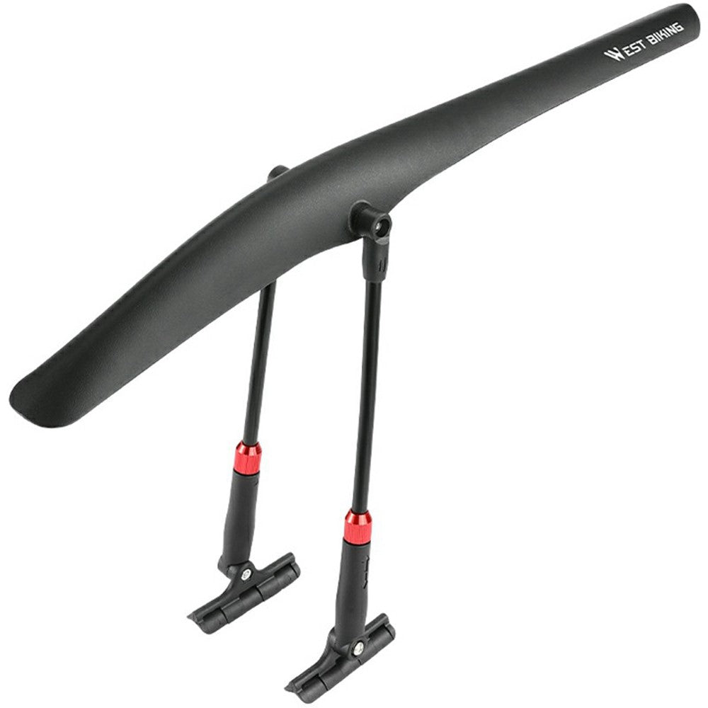 WEST BIKING YP0714030 Road Bike Rear Fender PP Quick Release Bicycle Mudguard with Tail Light