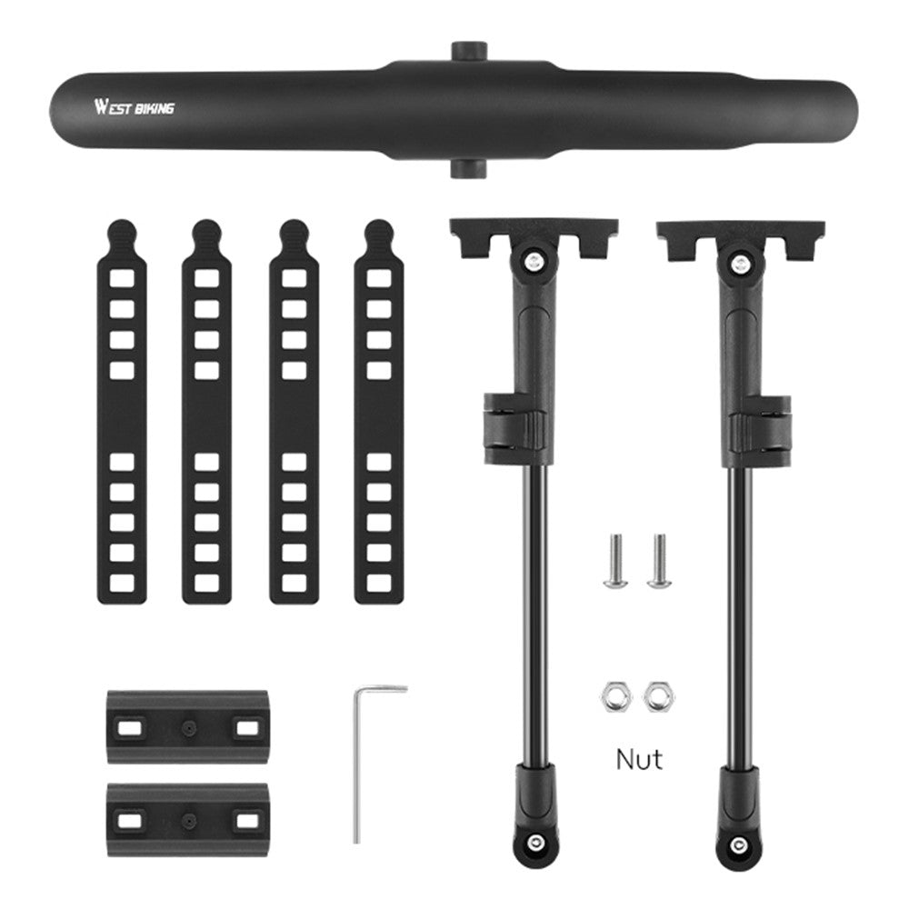 WEST BIKING YP0714032 Road Bike Fender Adjustable PP Mudguard