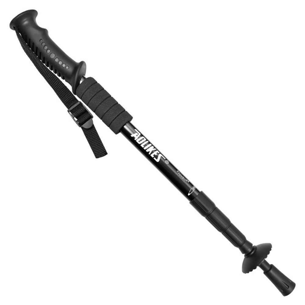AOLIKES 3401 Lightweight Aluminum Alloy Trekking Pole 4 Sections Adjustable Hiking Stick