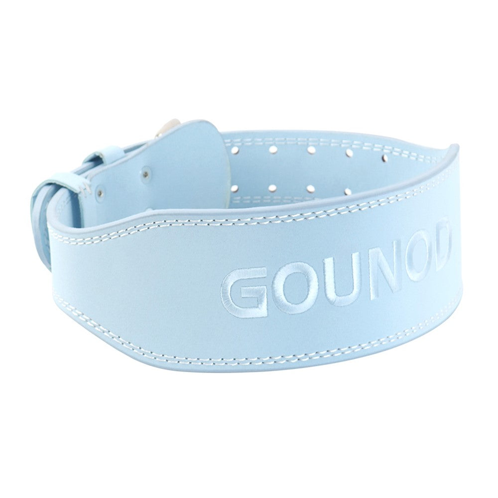 GOUNOD HY036 Weightlifting Belt Matte PU Leather Fitness Squat Deadlift Powerlifting Waist Support, Size S