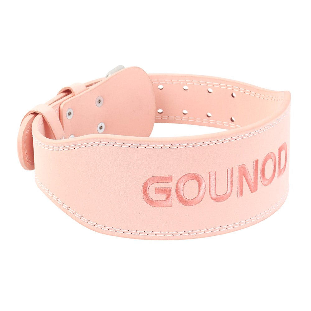 GOUNOD HY036 Weightlifting Belt Matte PU Leather Fitness Squat Deadlift Powerlifting Waist Support, Size M