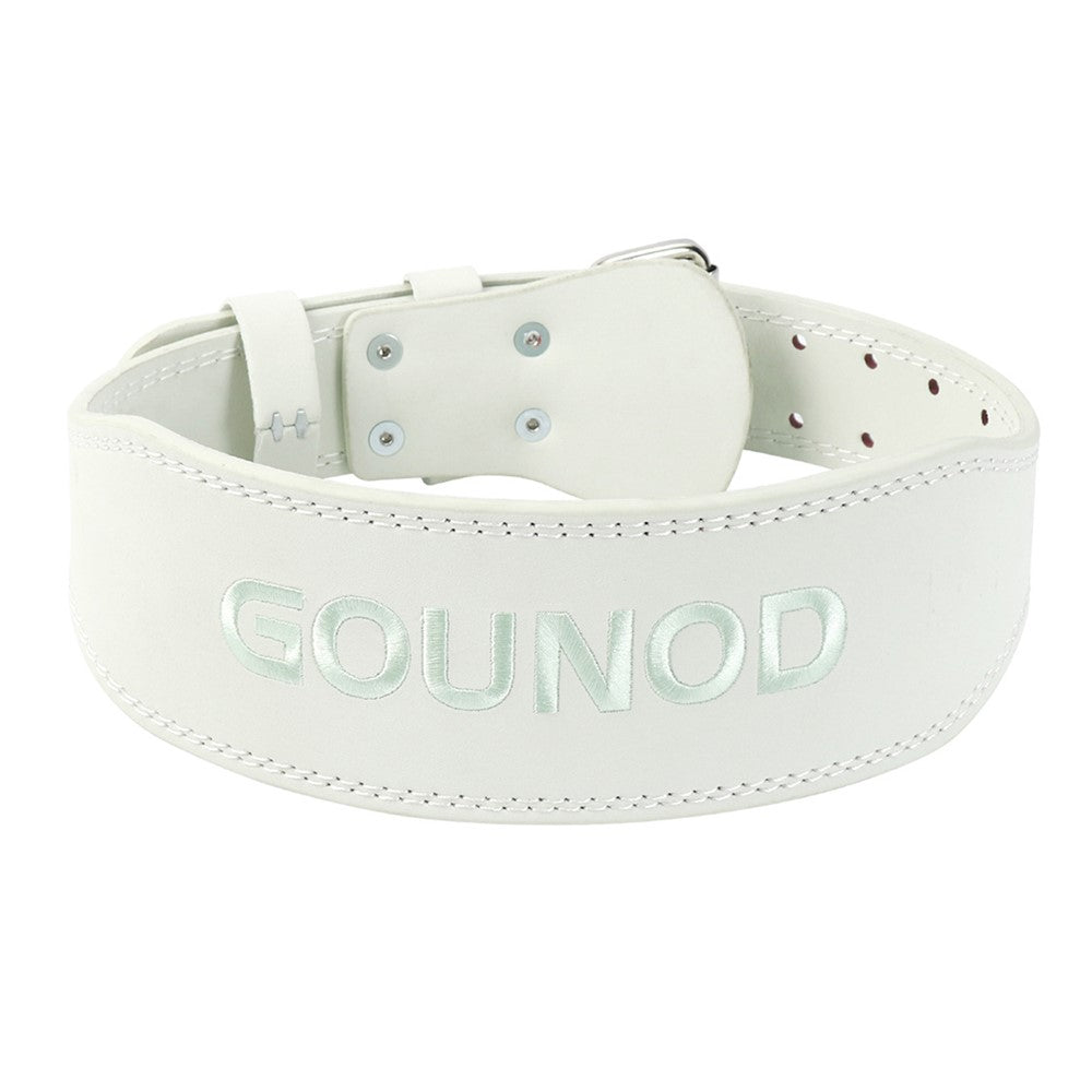 GOUNOD HY036 Weightlifting Belt Matte PU Leather Fitness Squat Deadlift Powerlifting Waist Support, Size XL