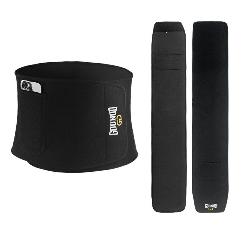 GOUNOD HY007 Adjustable Waist Trimmer Belt Sweat Band Abdominal Trainer Support for Fitness