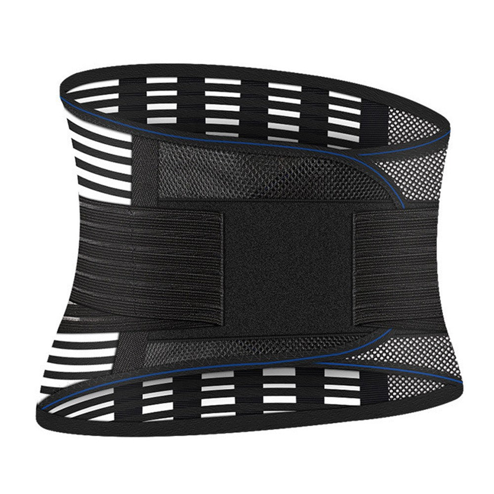 Waist Support Belt Running Fitness Weightlifting Breathable Mesh Compression Steel Plate Waist Brace