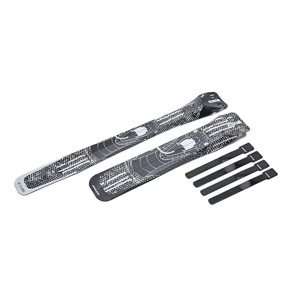 ENLEE E-641316 1 Set Fixed Gear Bicycle Extended Fender Quick-release Bike Front Rear Mudguards