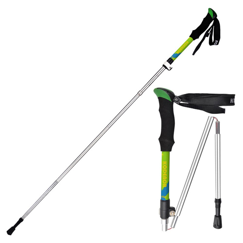 KODENOR 5-Section Aluminum Alloy Trekking Pole Camping Hiking Walking Stick for 145-170CM Height People