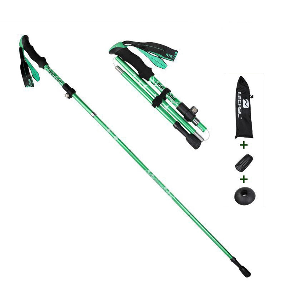 NECASIL N82 5-Section Aluminum Alloy Trekking Pole Outdoor Camping 32-125CM Folding Walking Stick