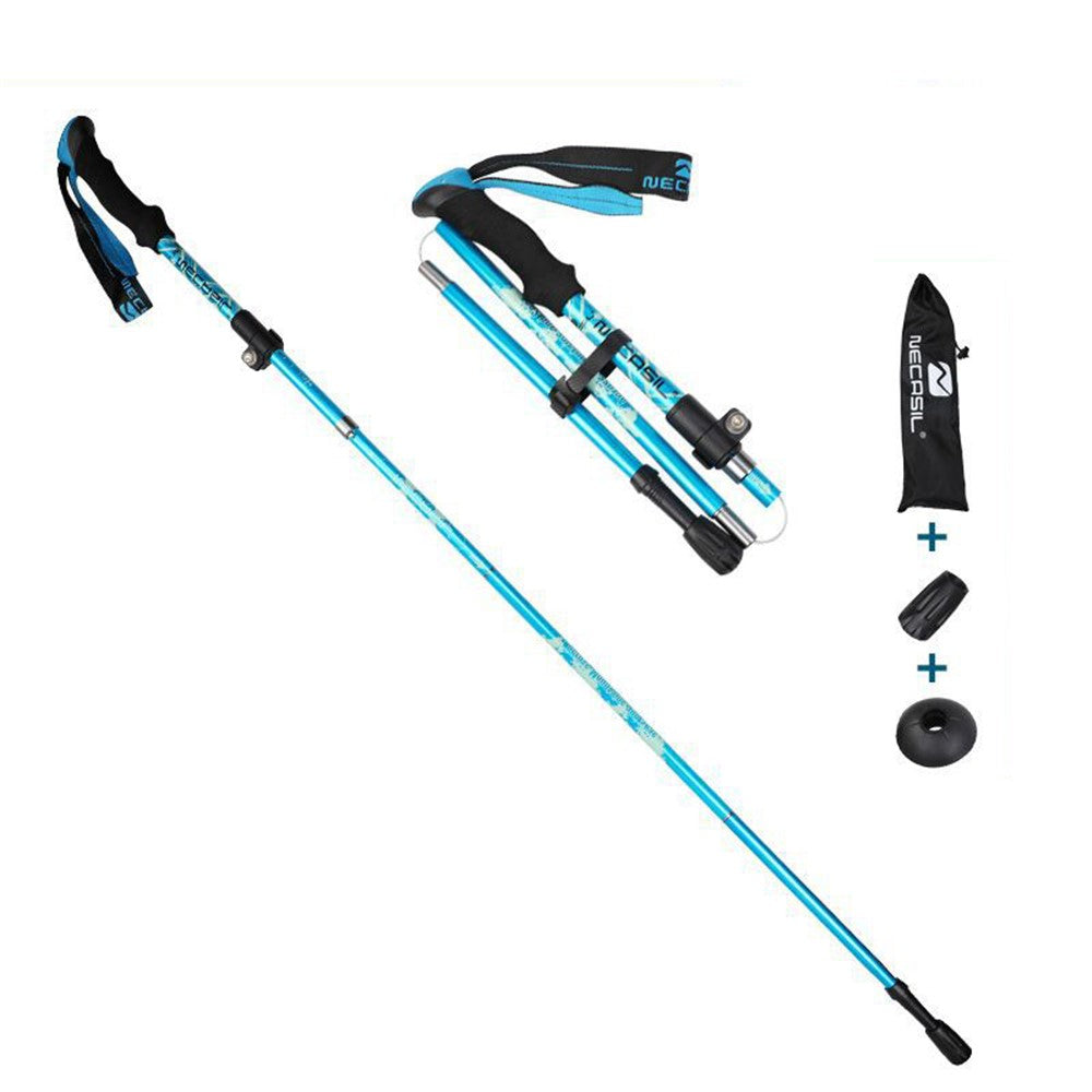 NECASIL N82 5-Section Aluminum Alloy Trekking Pole Outdoor Camping 32-125CM Folding Walking Stick
