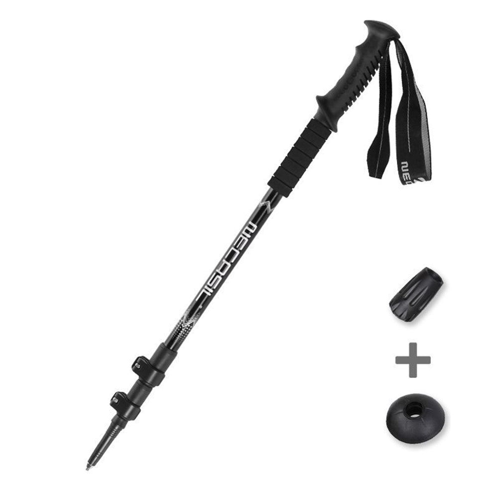 NECASIL G108 62-135CM Outdoor Walking Stick 3-Section Aluminum Alloy Trekking Pole for Camping