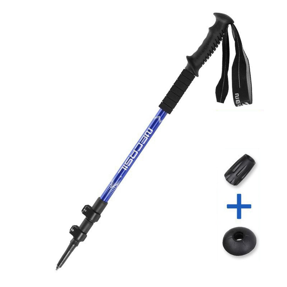 NECASIL G108 62-135CM Outdoor Walking Stick 3-Section Aluminum Alloy Trekking Pole for Camping