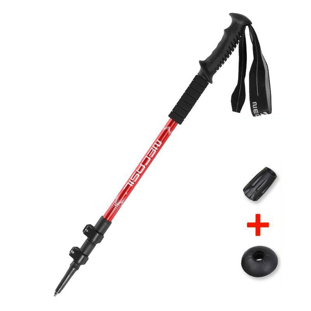 NECASIL G108 62-135CM Outdoor Walking Stick 3-Section Aluminum Alloy Trekking Pole for Camping