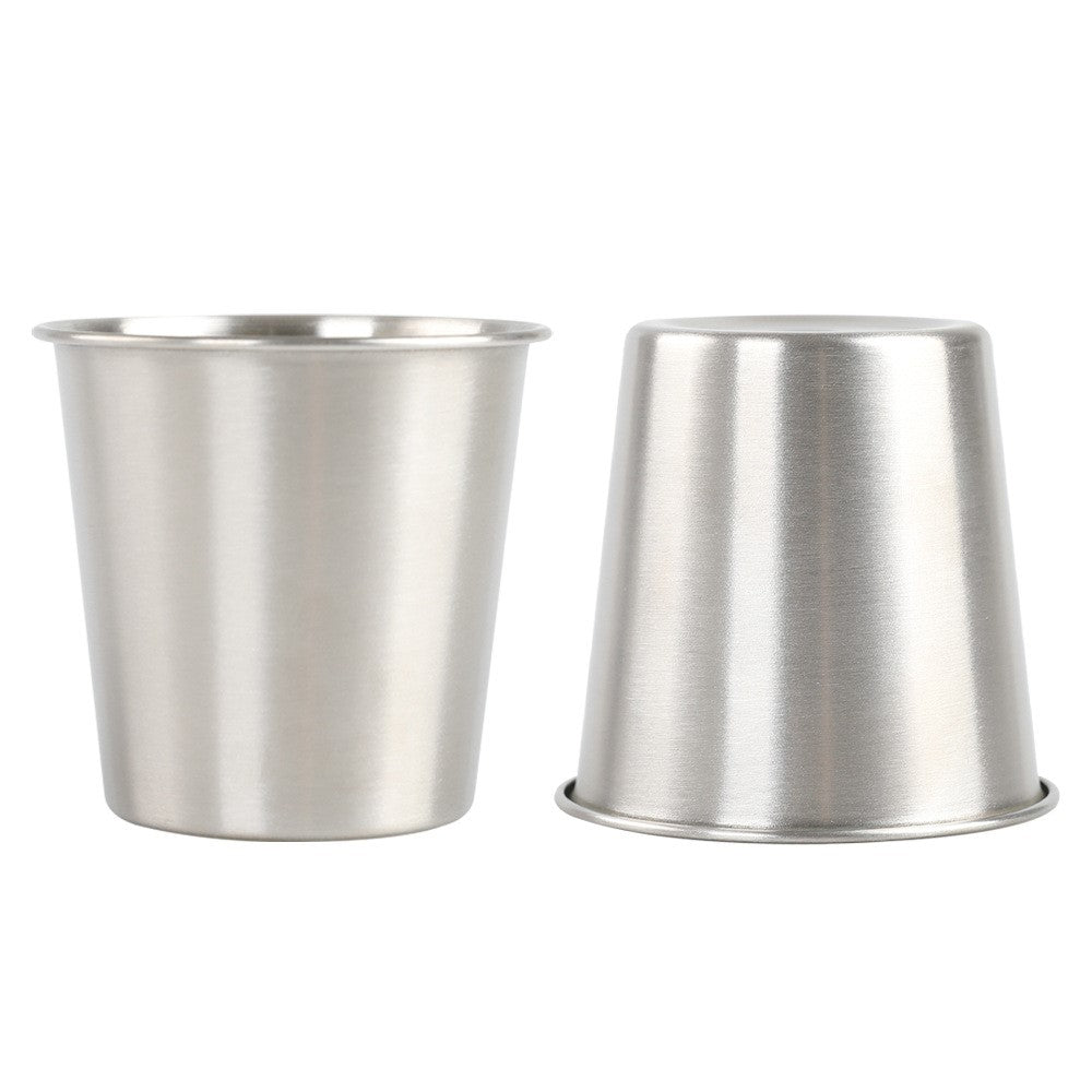 AOTU 2Pcs Outdoor Camping Picnic Water Cup 304 Stainless Steel Beer Coffee Mug No FDA Certificate, BPA-free