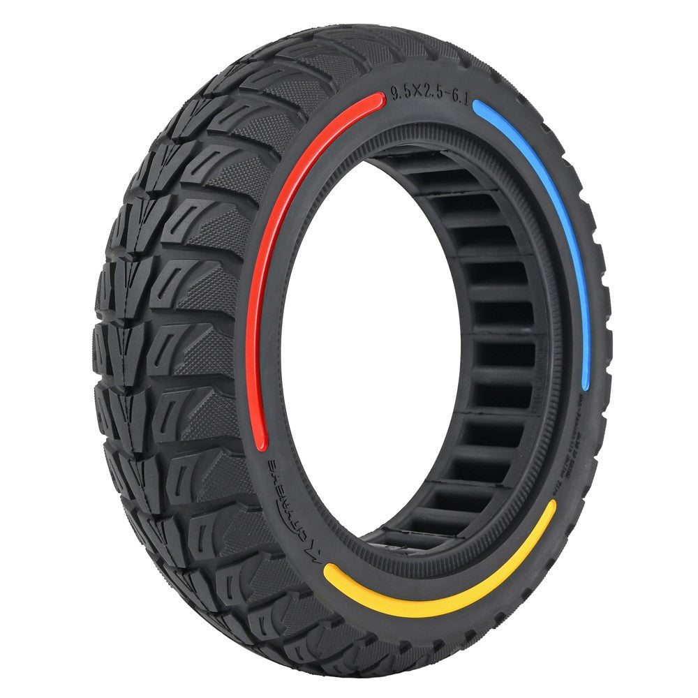 For Niu Electric Kick Scooter 9.5*2.5-6.1 Rubber Tire Honeycomb Shock Absorption Inflation Free Tyre