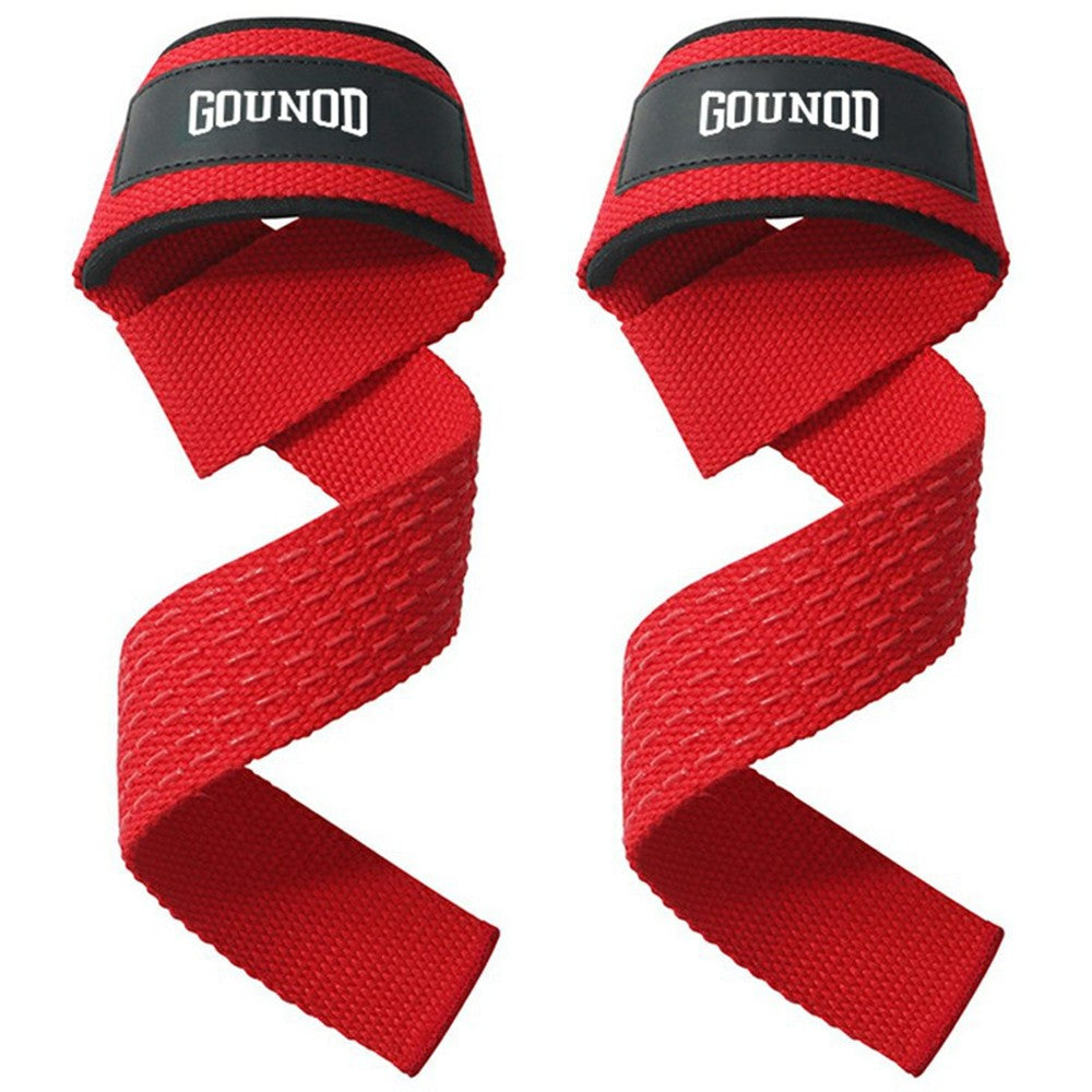 GOUNOD J46 1 Pair Deadlift Hand Straps Weightlifting Powerlifting Pull-Ups Wrist Support Non-Slip Grip Bands