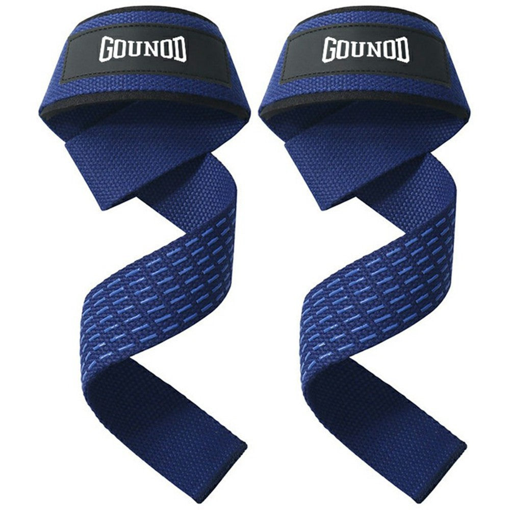 GOUNOD J46 1 Pair Deadlift Hand Straps Weightlifting Powerlifting Pull-Ups Wrist Support Non-Slip Grip Bands