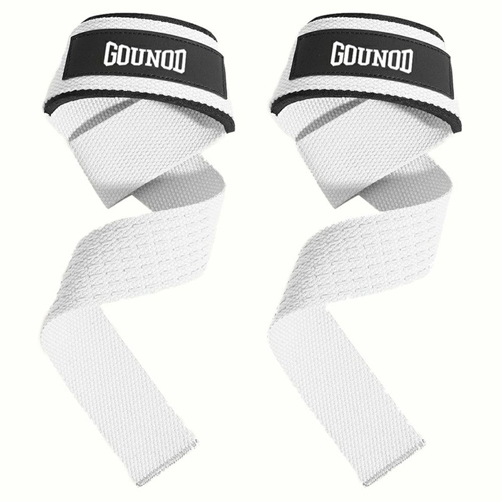 GOUNOD J46 1 Pair Deadlift Hand Straps Weightlifting Powerlifting Pull-Ups Wrist Support Non-Slip Grip Bands