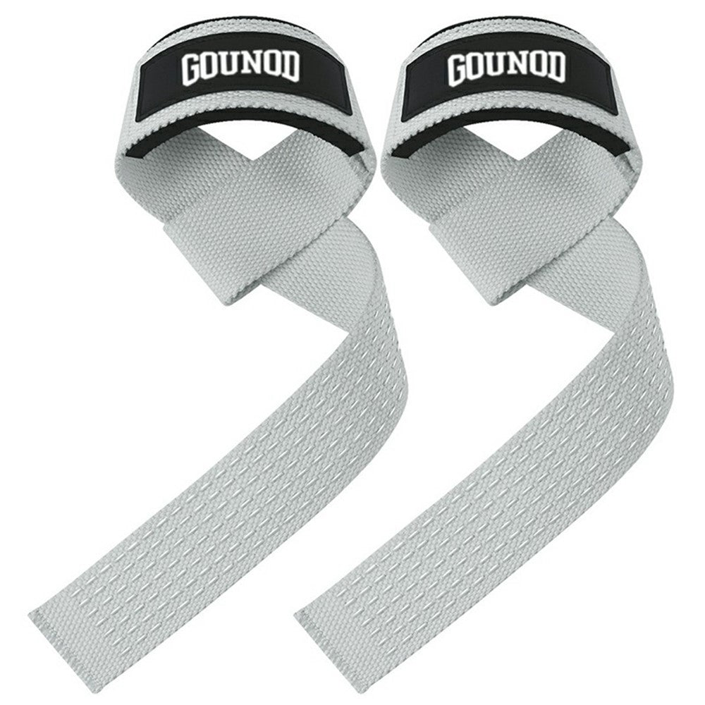 GOUNOD J46 1 Pair Deadlift Hand Straps Weightlifting Powerlifting Pull-Ups Wrist Support Non-Slip Grip Bands