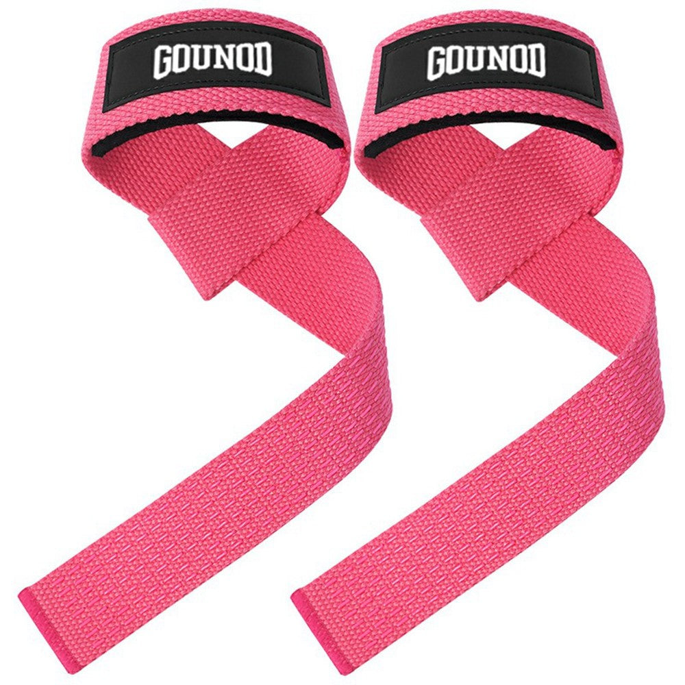 GOUNOD J46 1 Pair Deadlift Hand Straps Weightlifting Powerlifting Pull-Ups Wrist Support Non-Slip Grip Bands