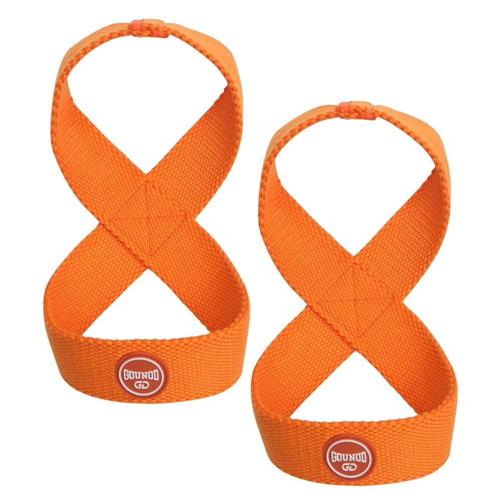 GOUNOD HS0103 For Weightlifting Powerlifting Deadlift 8 Shape Wrist Straps Strength Training Pull Up Grip Support