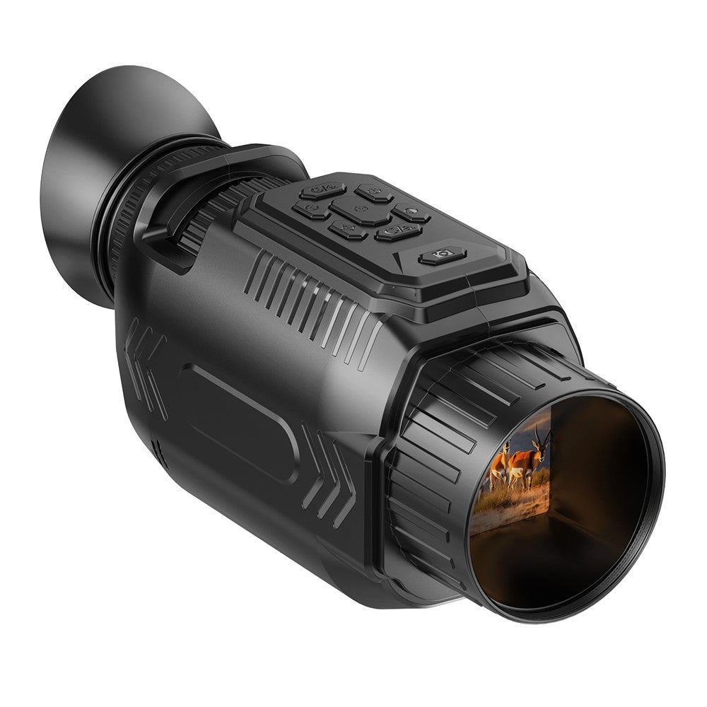 D15 WiFi Night Vision Monocular Camera 4K Video 64MP Photo 28X Zoom for Wildlife Observation, with 32GB Memory Card