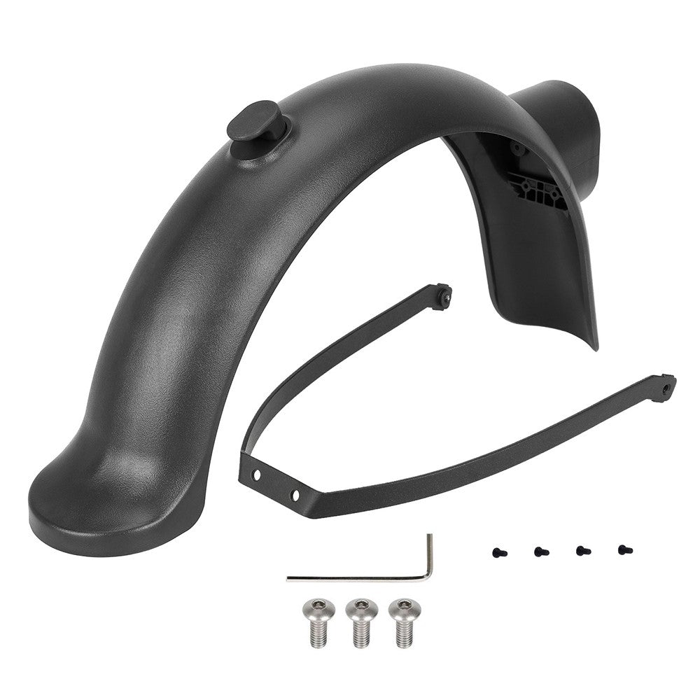 For Xiaomi Electric Scooter 4 Pro Anti-splash ABS Rear Fender + Metal Support Bracket