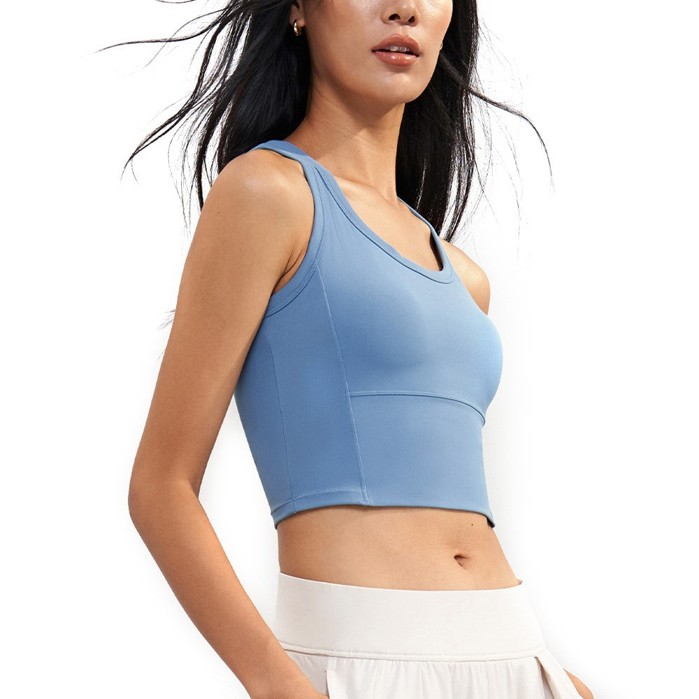 WX1578 Women Padded Sports Bra Nuls Yoga Crop Tops Vest