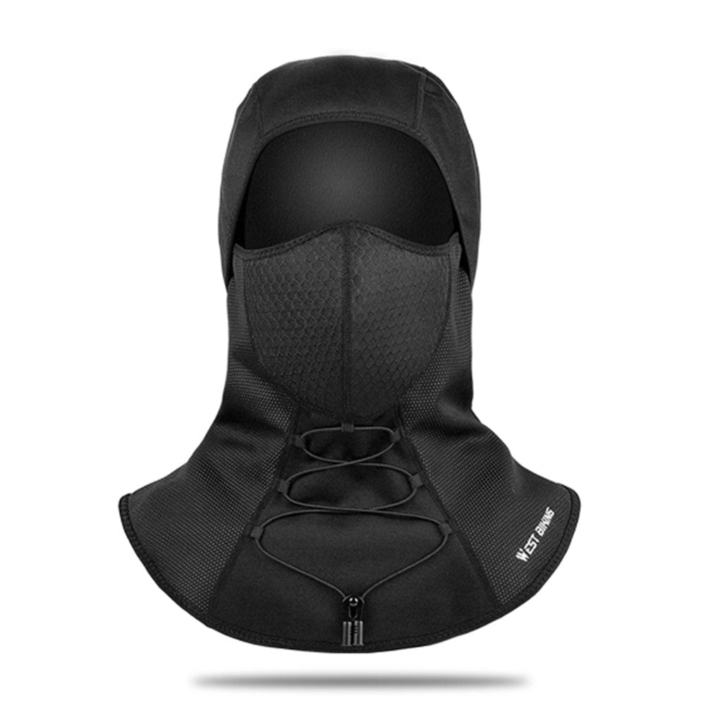 WEST BIKING Winter Thermal Cycling Headgear PM2.5 Filter Fleece Face Scarf Head Guard